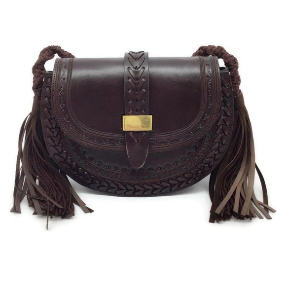 Ulla Johnson Handbags - Ulla Johnson Dark Brown Leather Shoulder Bag